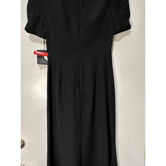 Ieena for Mac Duggal Rhinestone Cutout Sheath Gown Black #2630 Size 6 NWT - Picture 13 of 16